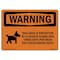 Signmission OSHA Warning Sign, 10" Height, 14" Width, Protected By Vicious Guard Dog Three Days, Landscape OS-WS-D-1014-L-12780 - alternate 1